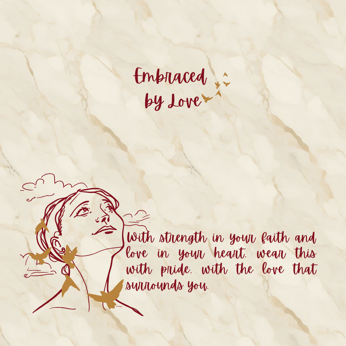 Embraced by Love - Sideways Cross Necklace and Earring Set