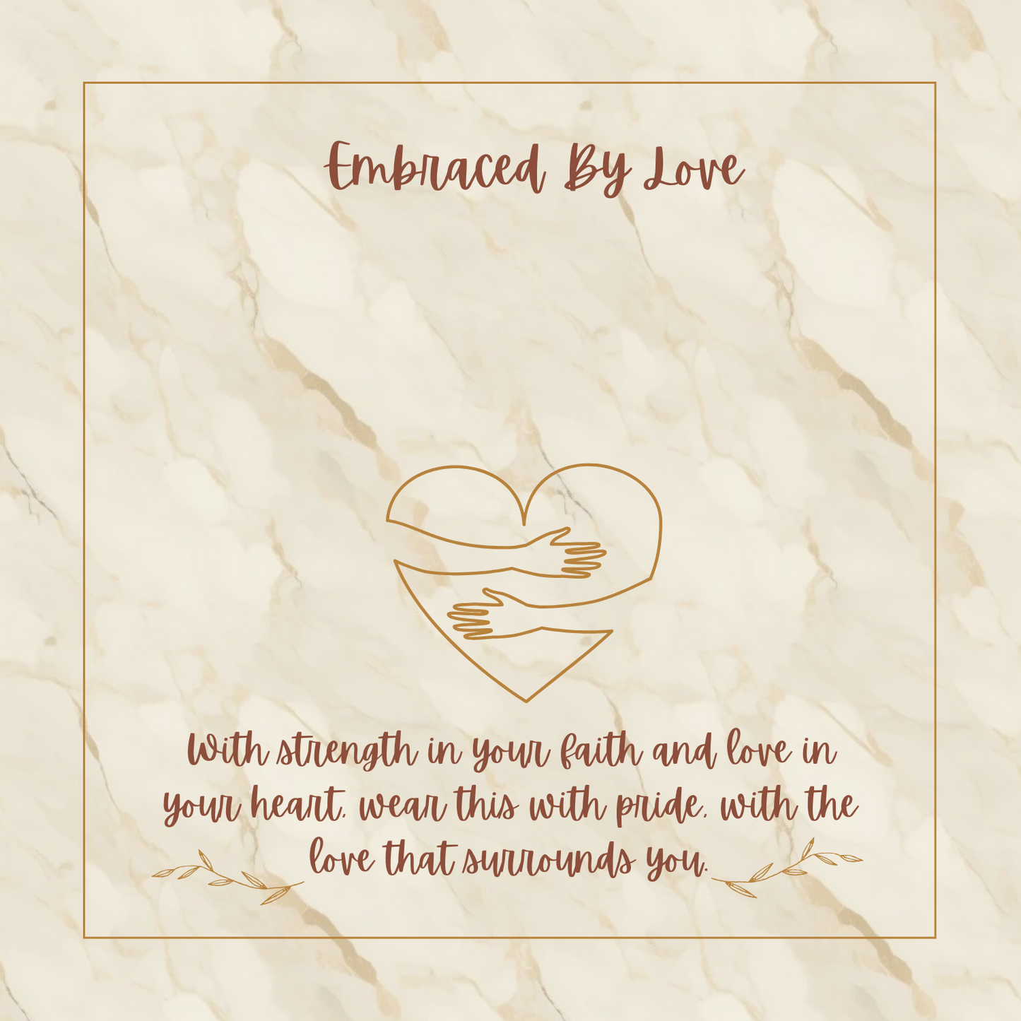 Embraced by Love - Sideways Cross Necklace