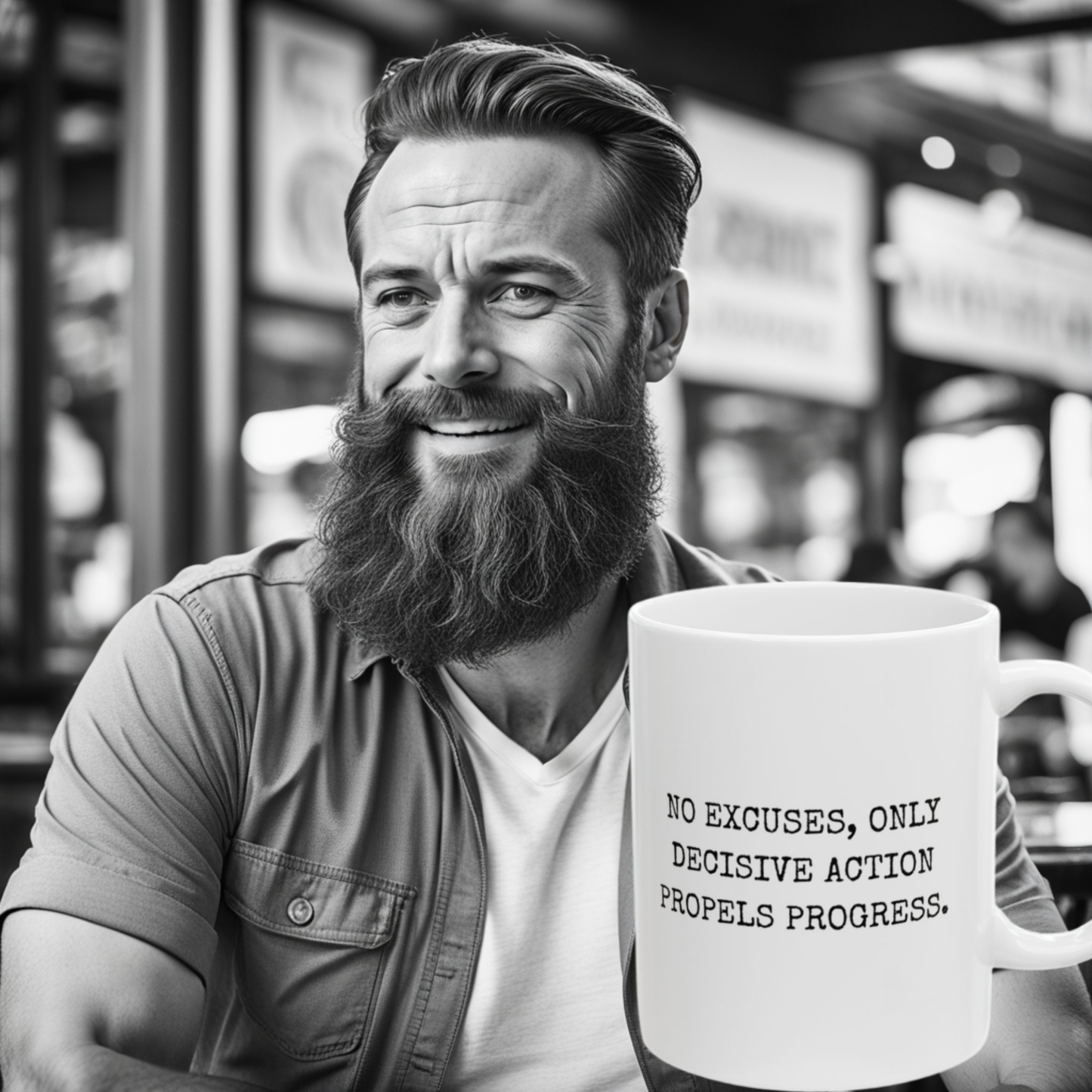 No Excuses Only Decisive Action - 11oz Mug
