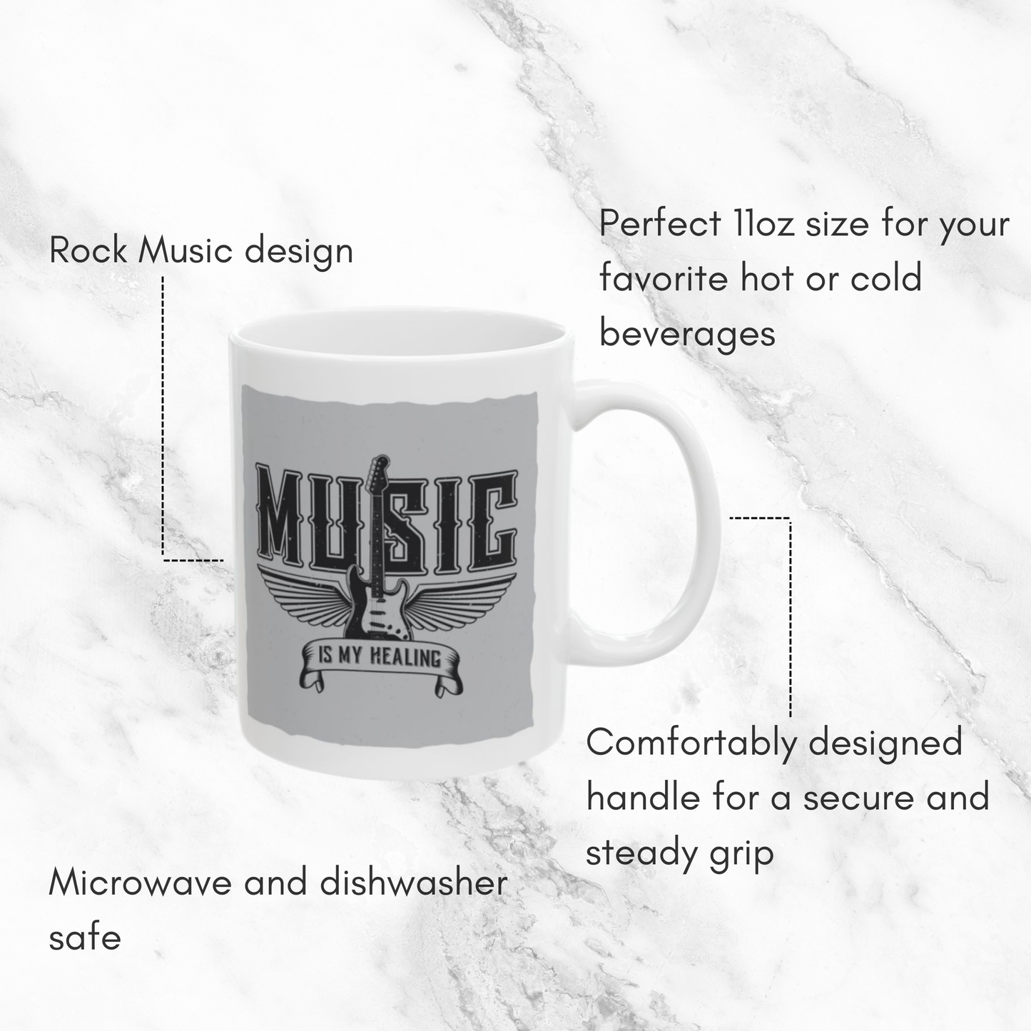 Music is My Healing #2 - 11oz Mug