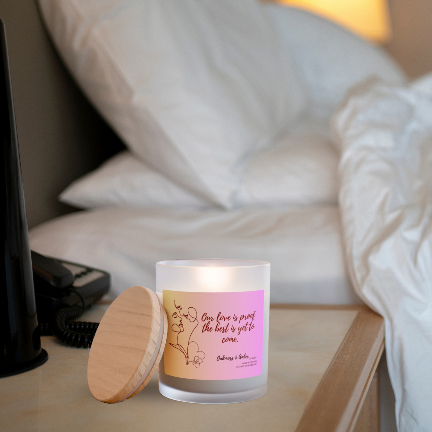 11oz Oakmoss And Amber Candle – Our Love