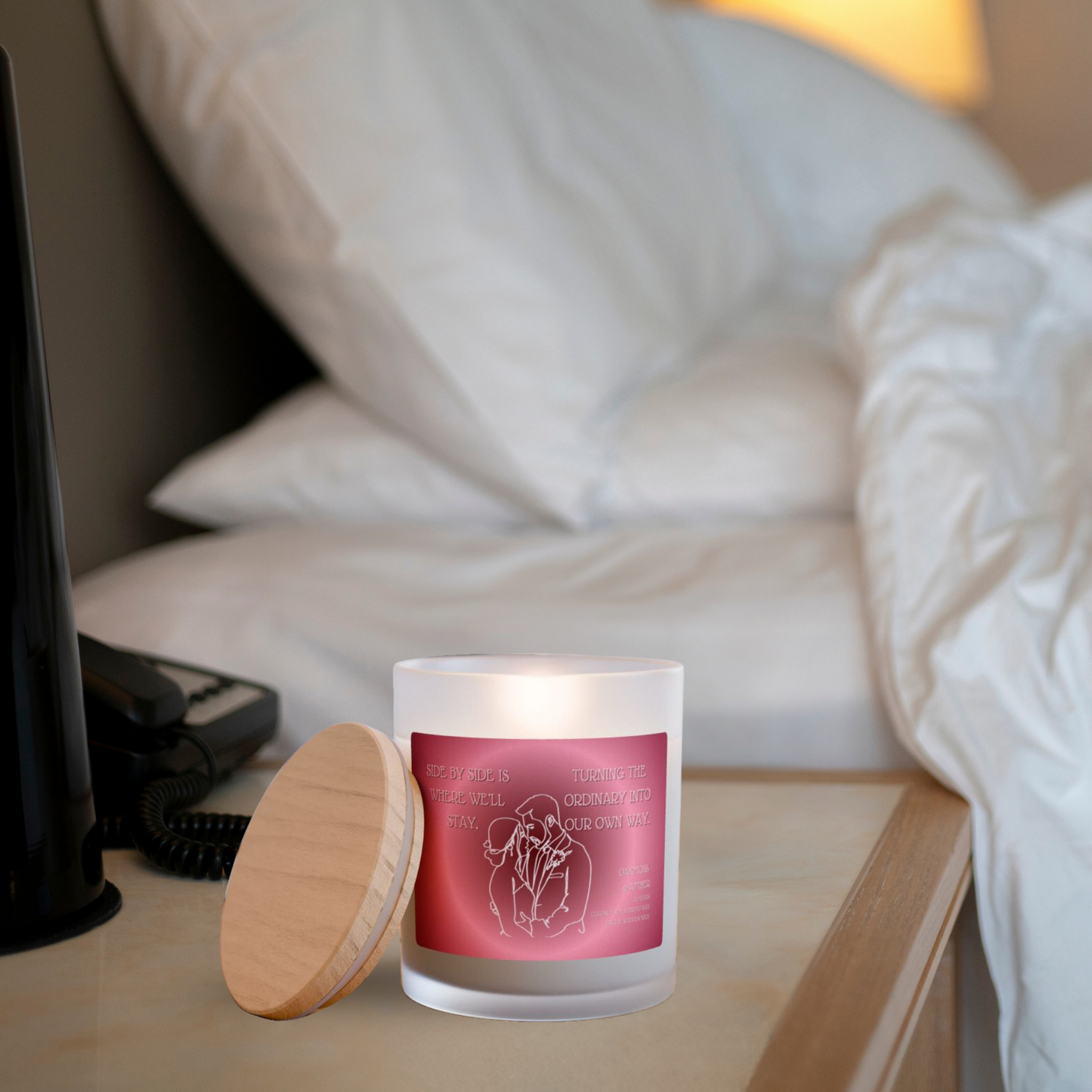 11oz Oakmoss And Amber Candle – Side By Side