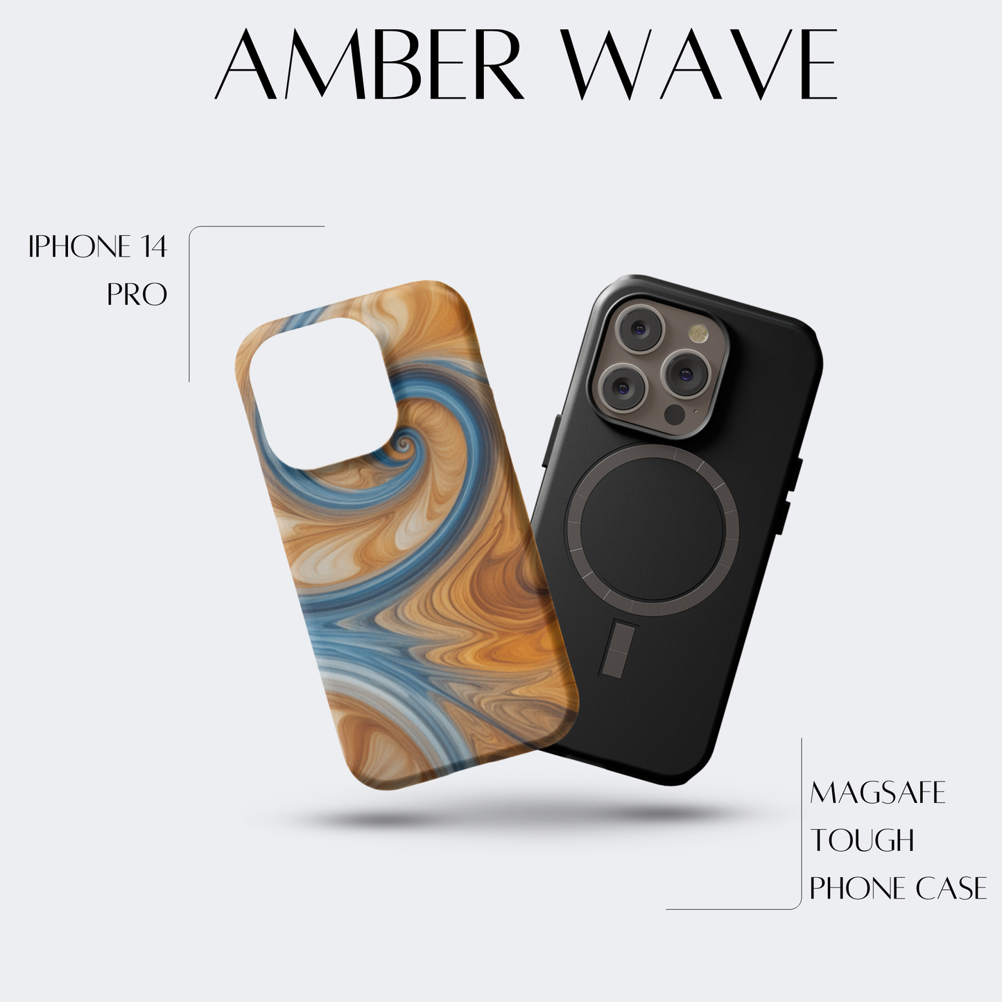 Amber Wave - iPh 14 Pro MagSafe Tough Matte Finish