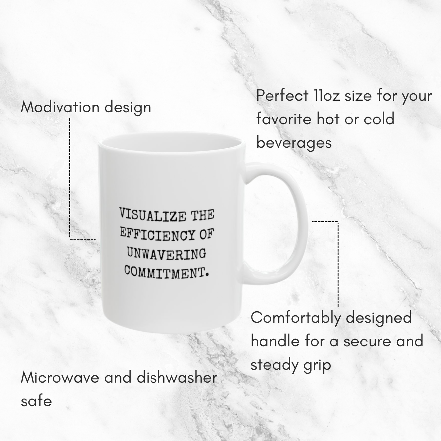 Visualize Unwavering Commitment - 11oz Mug