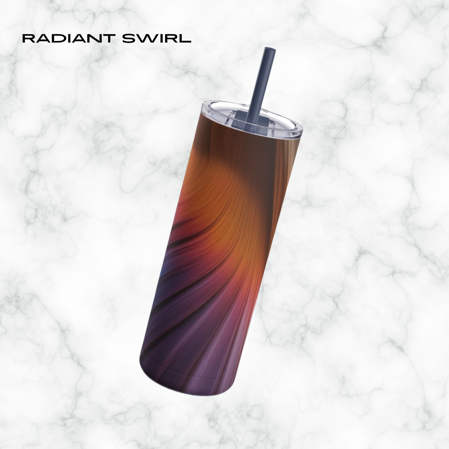 Radiant Swirl 20oz Skinny Tumbler - With Straw
