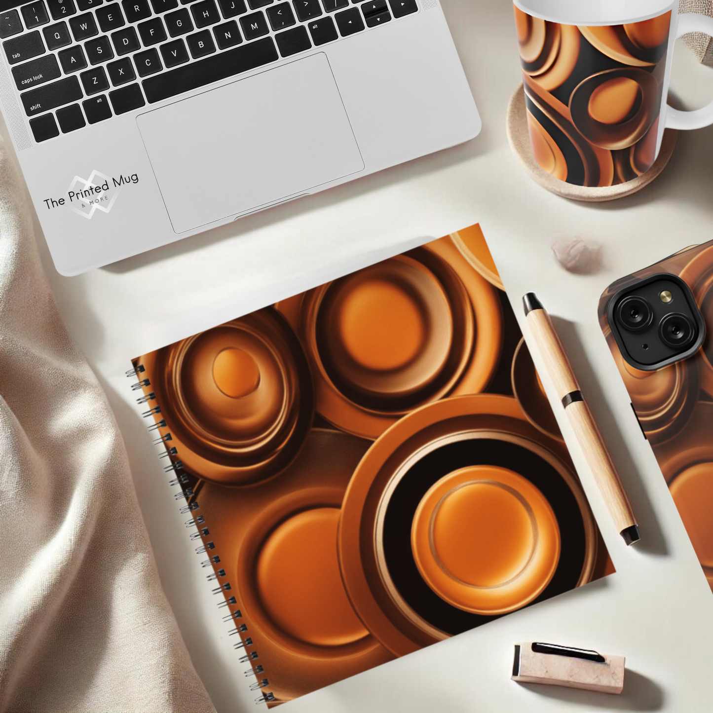 Amber Echo 8.5"x8.5" Hardcover Notebook