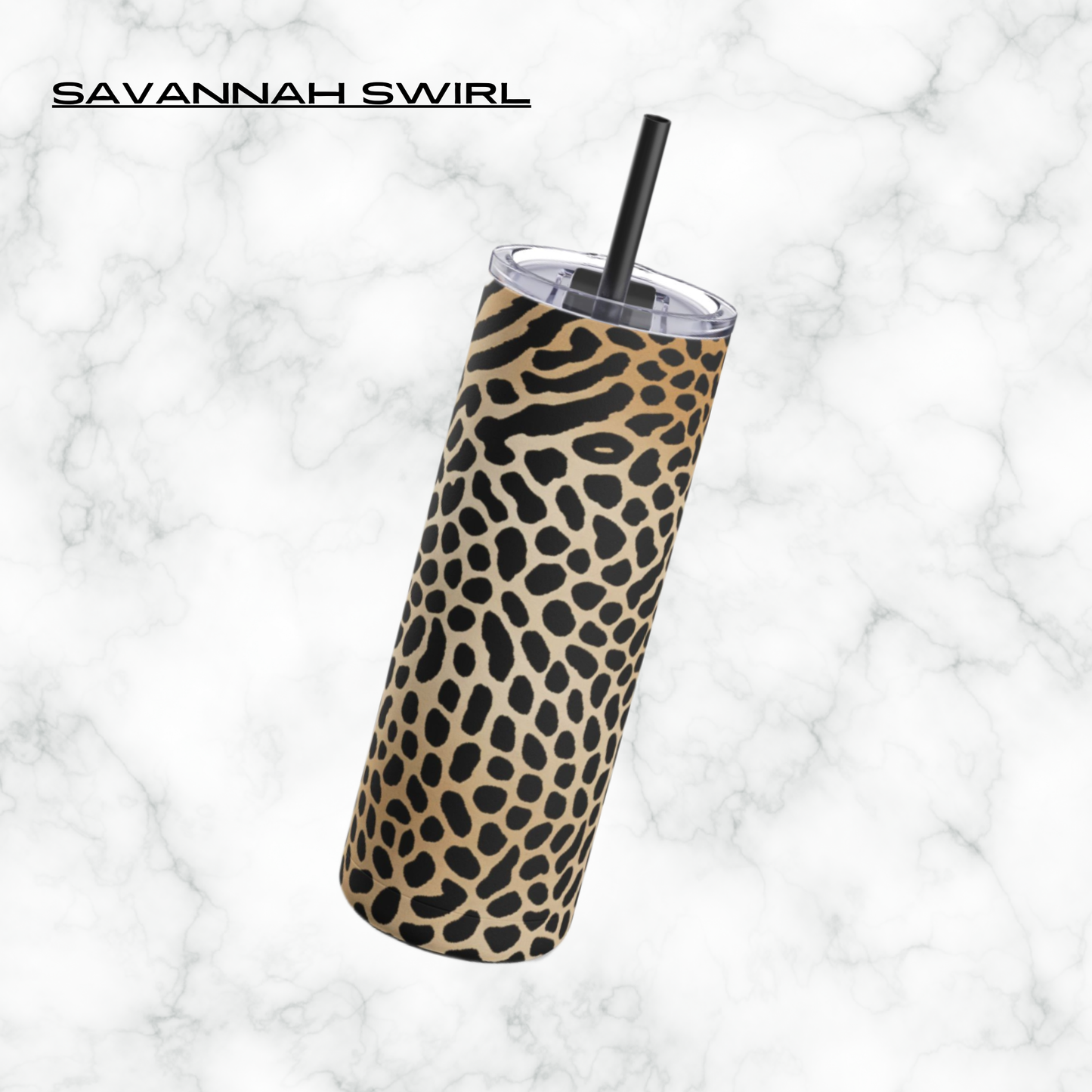Savannah Swirl 20oz Skinny Tumbler - With Straw
