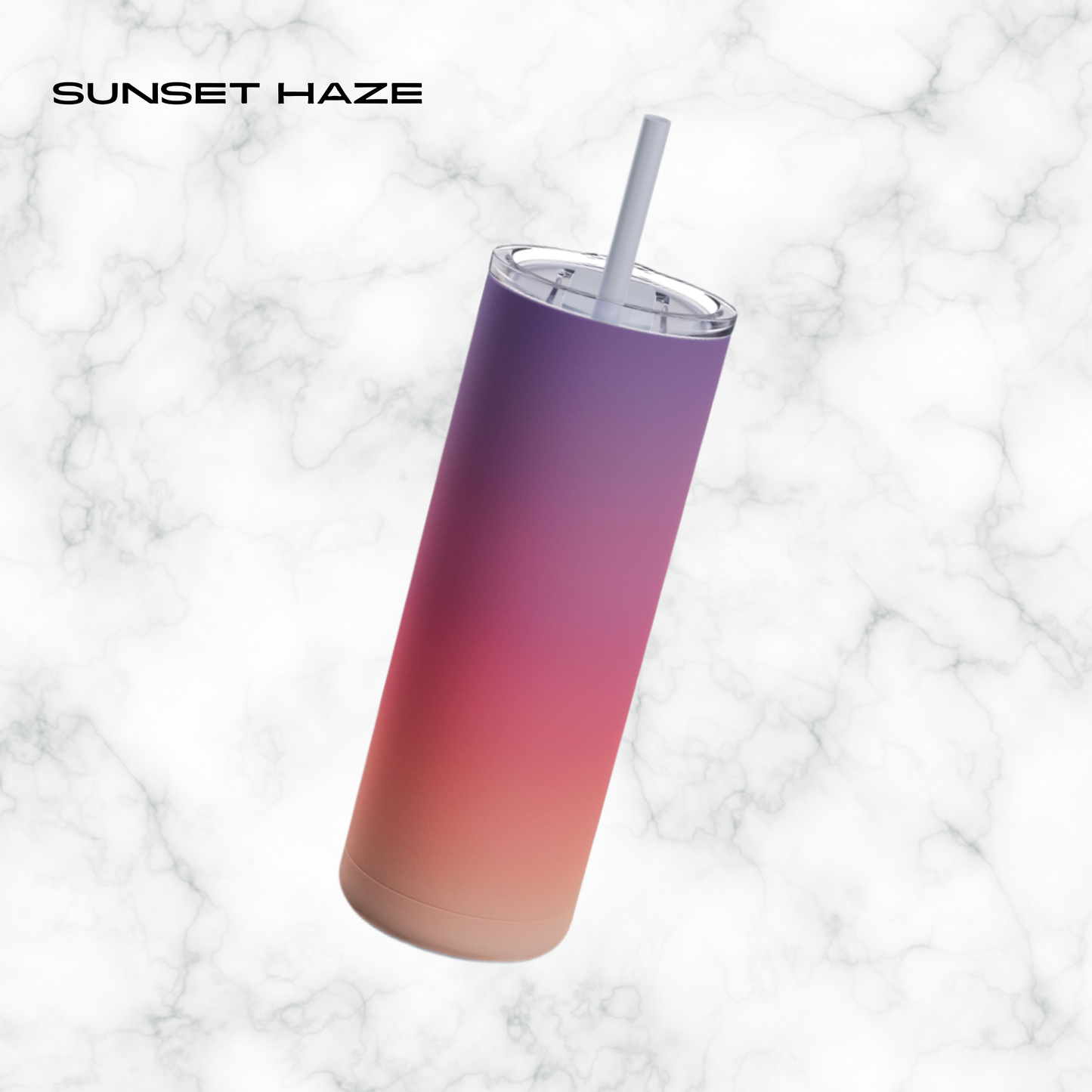 Sunset Haze 20oz Skinny Tumbler - With Straw