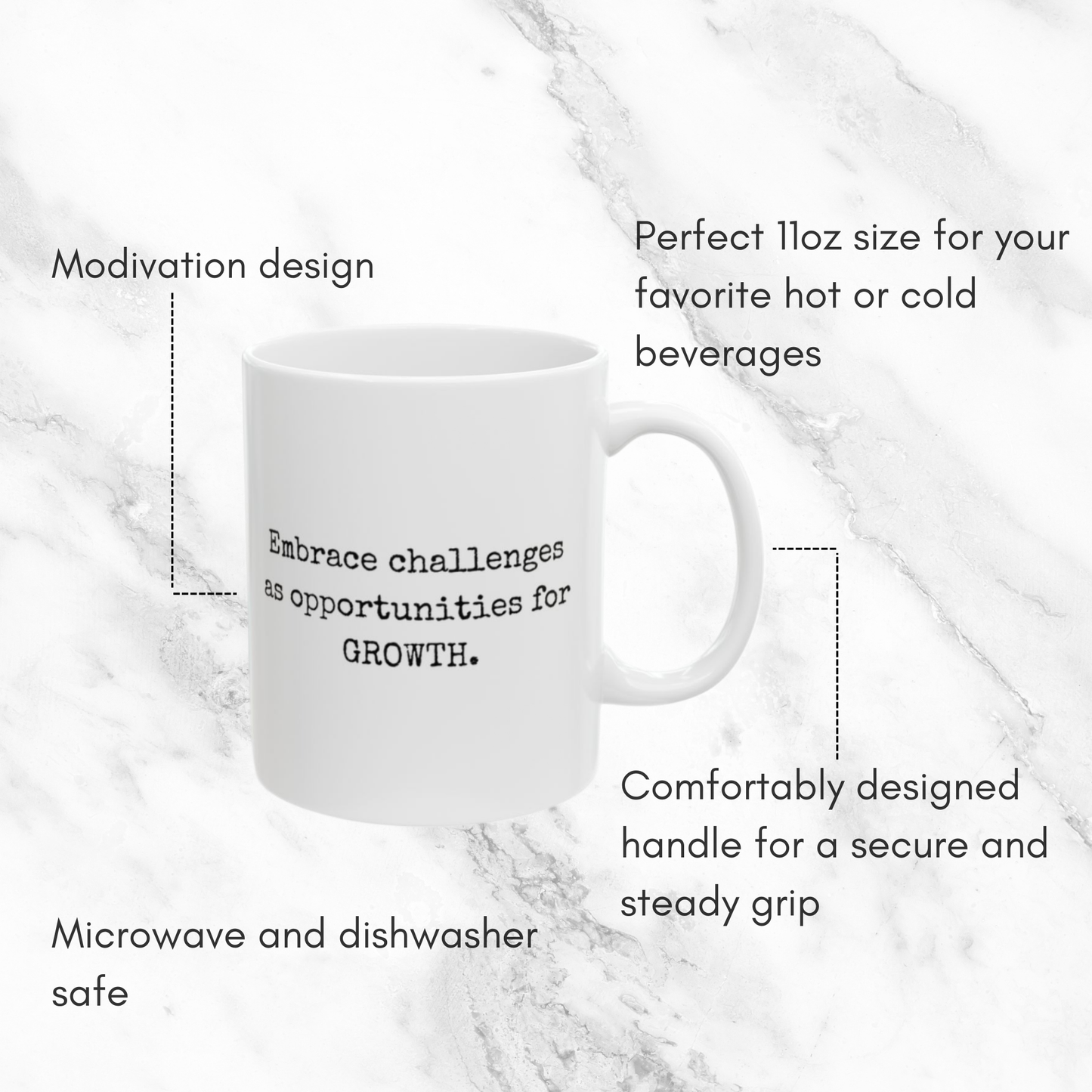 Embrace Challenges - 11oz Mug