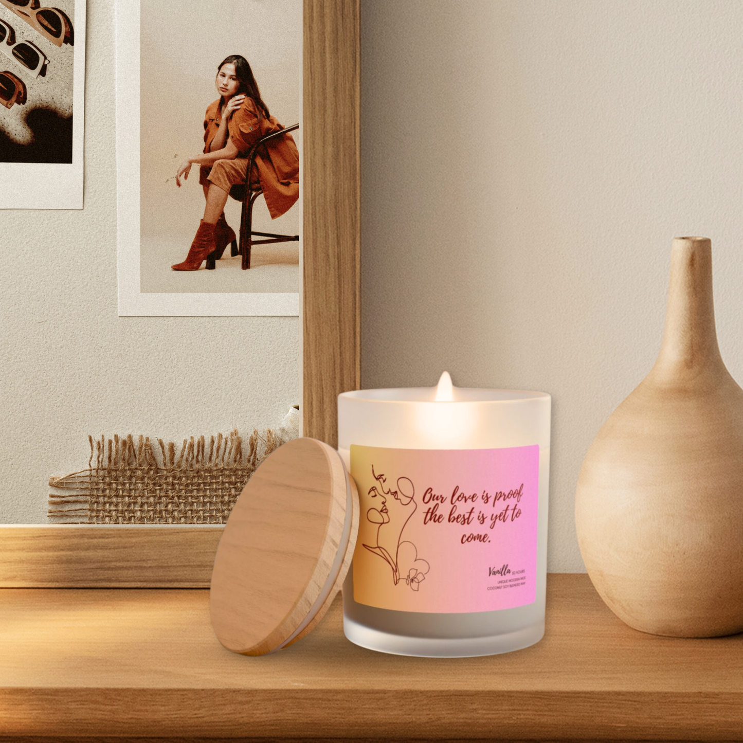 11oz Vanilla Candle – Our Love