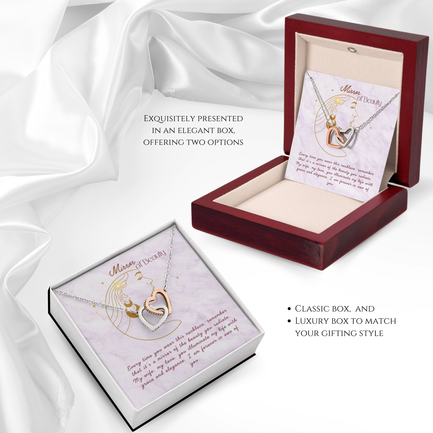 Mirror of Love - Locked Hearts Necklace