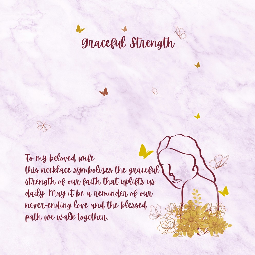 Graceful Strength - Sideways Cross Necklace and Earring Set