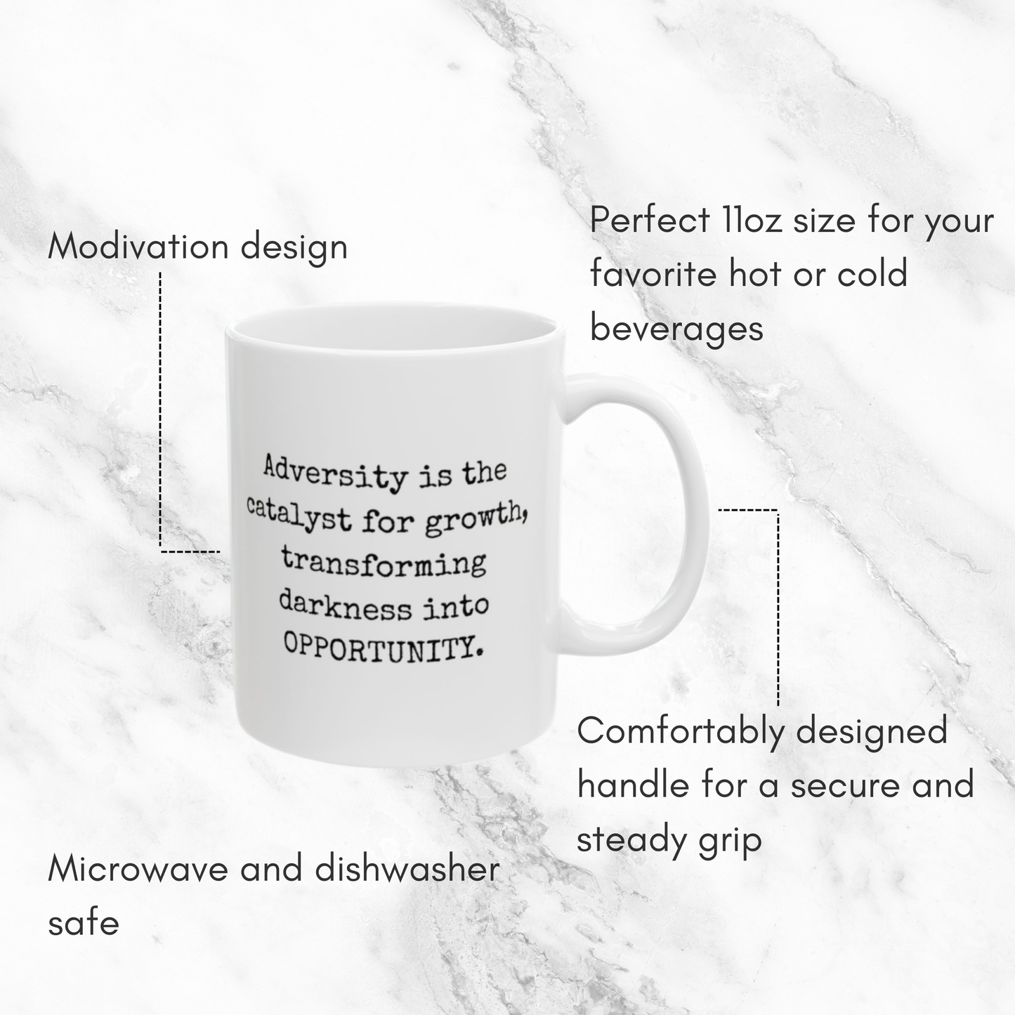 Adversity Transforms Darkness - 11oz Mug