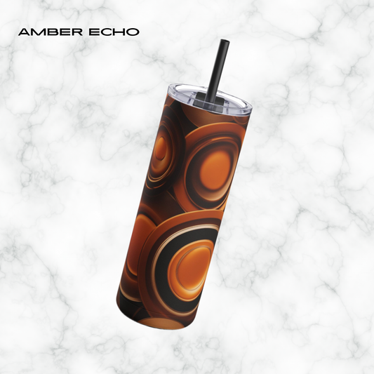 Amber Echo 20oz Skinny Tumbler - With Straw