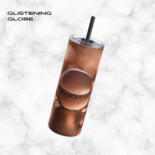 Glistening Globe 20oz Skinny Tumbler - With Straw