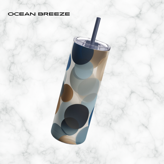 Ocean Breeze 20oz Skinny Tumbler - With Straw