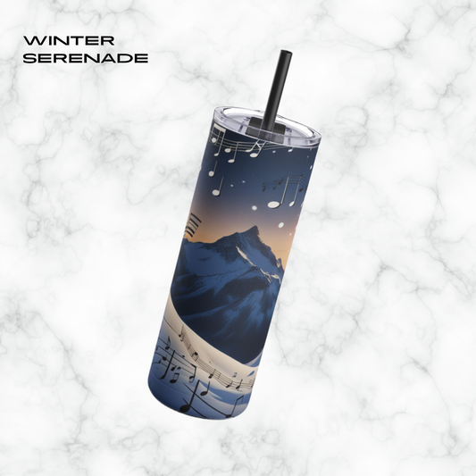 Winter Serenade 20oz Skinny Tumbler - With Straw
