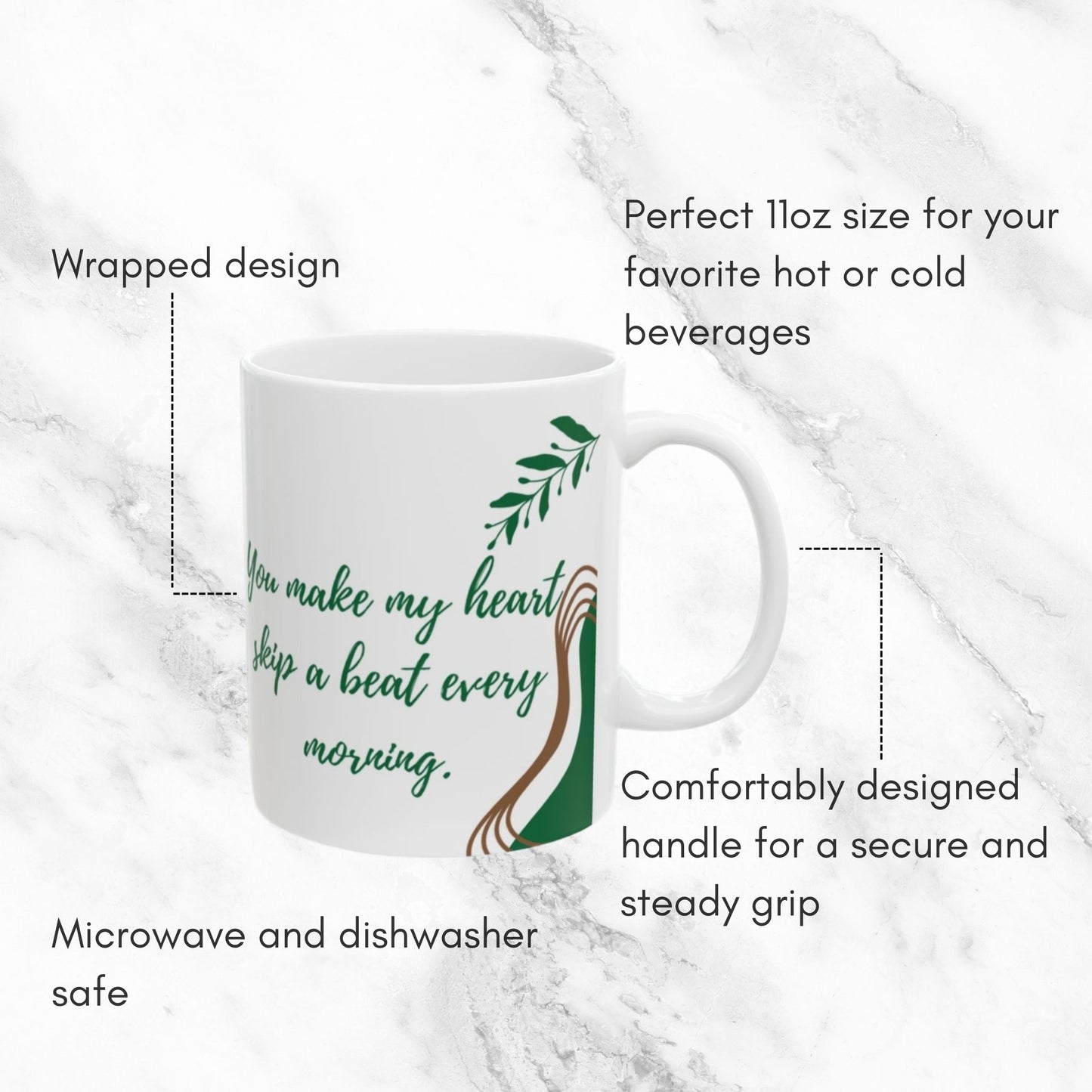 Morning Heartbeats 11oz Mug