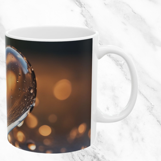 Sunset Heart Splash  11oz Mug