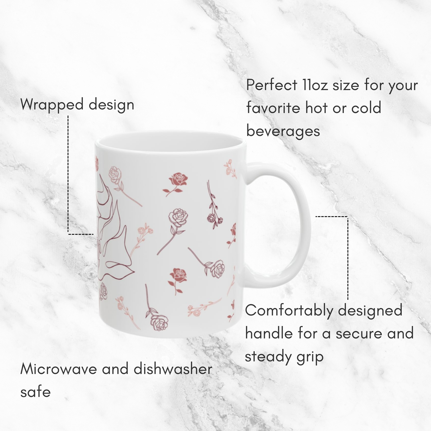 Whimsy Rosé 11oz Mug