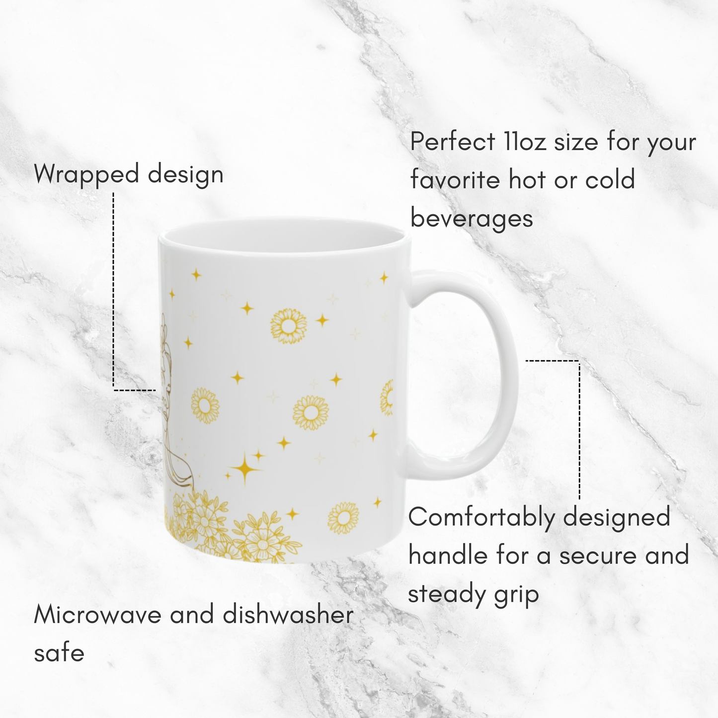 Golden Glimmer 11oz Mug