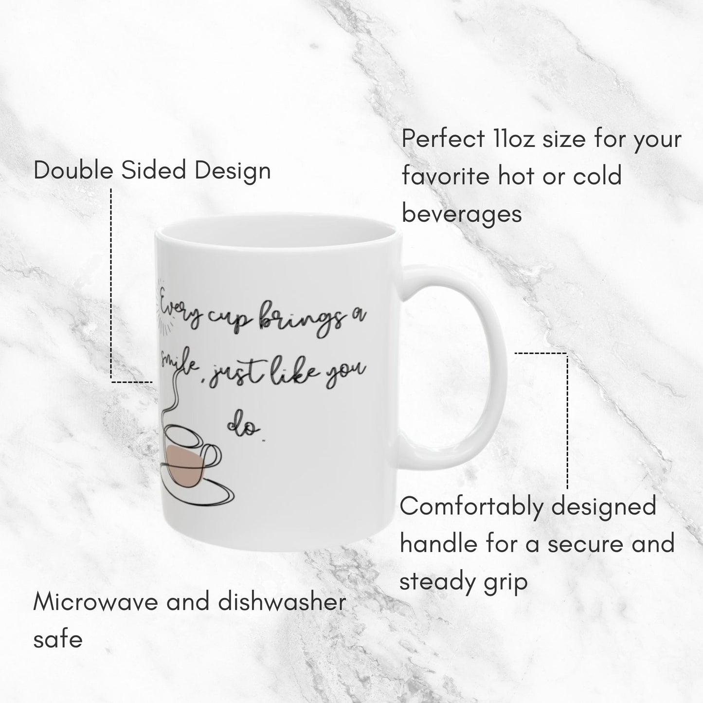 Smiles in Every Sip 11oz Mug