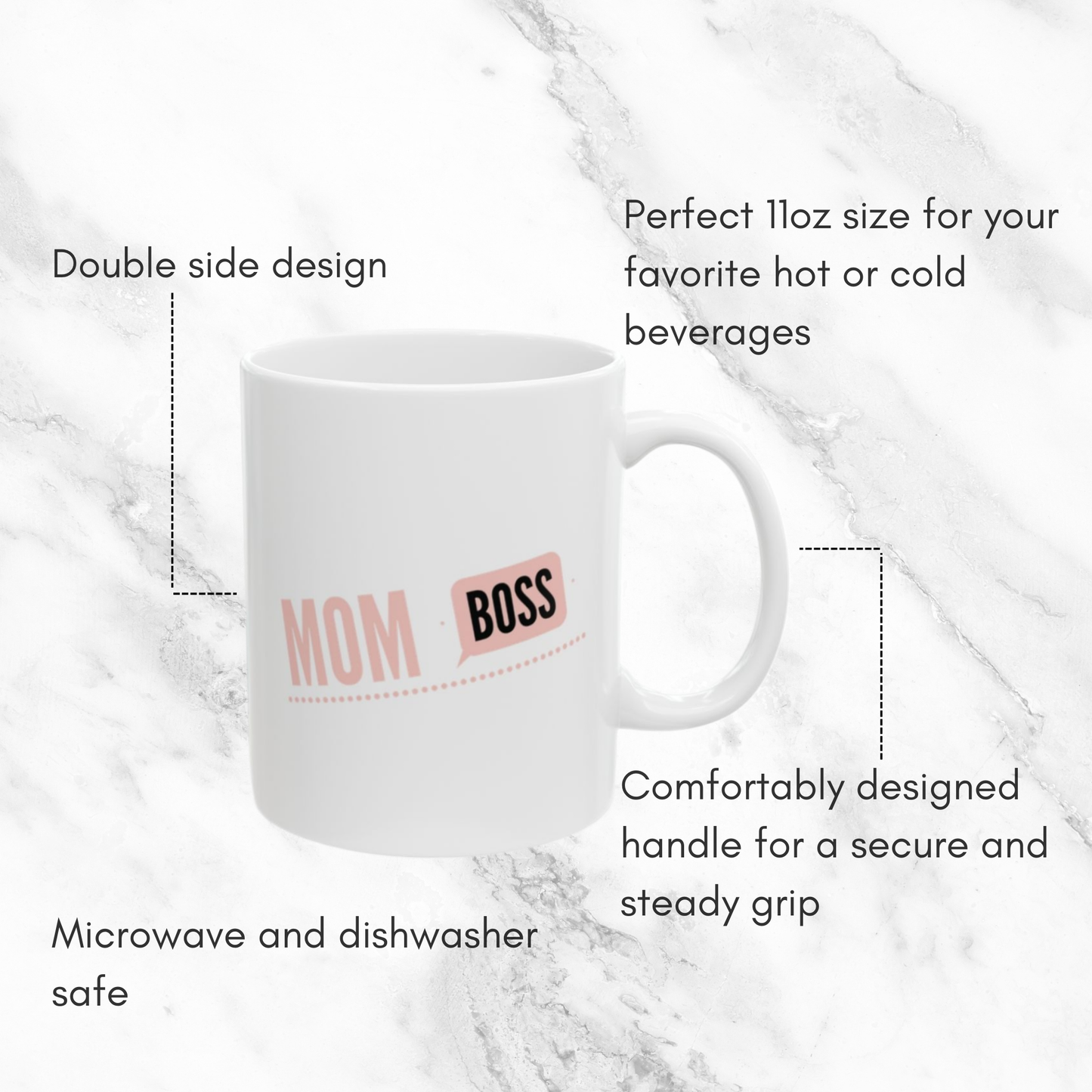 Mom Boss 11oz Mug opt #2