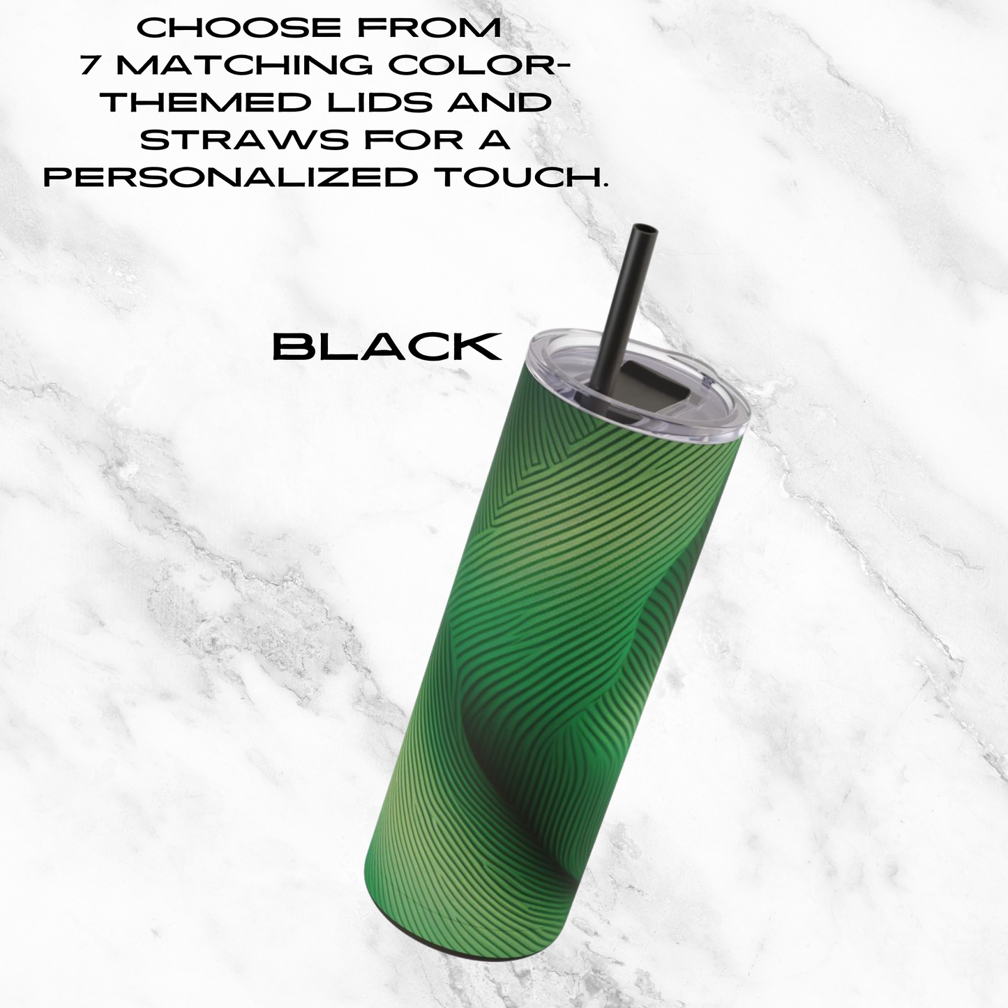 Emerald Gaze 20oz Skinny Tumbler - With Straw
