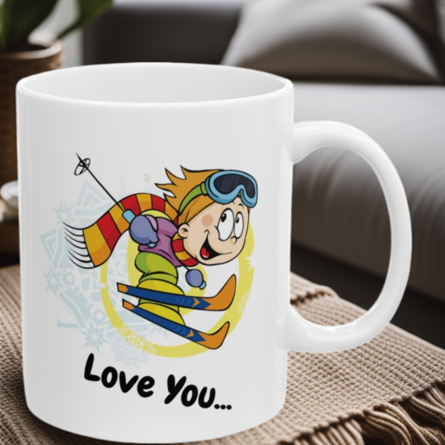Spread The Love Skiing 11oz Mug
