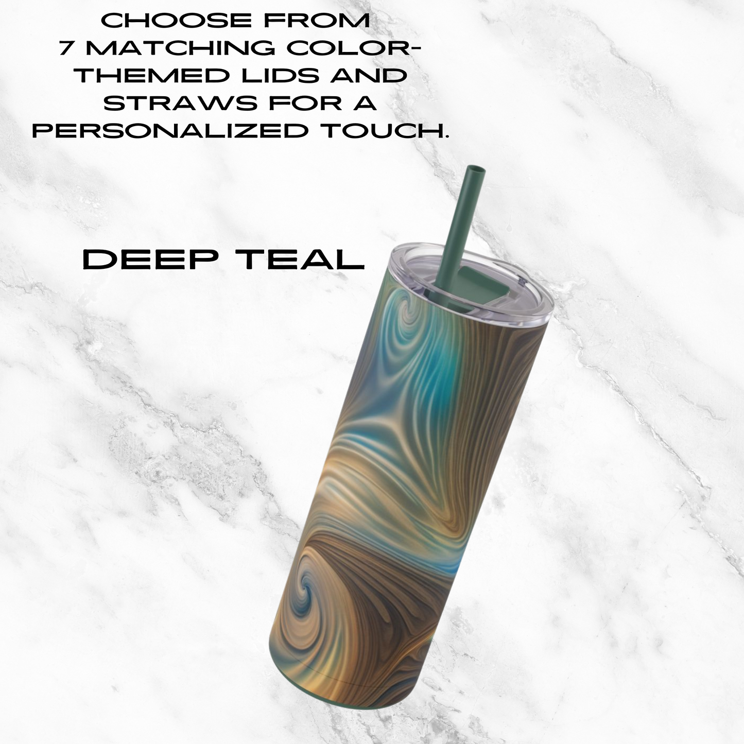 Serene Whirl 20oz Skinny Tumbler - With Straw