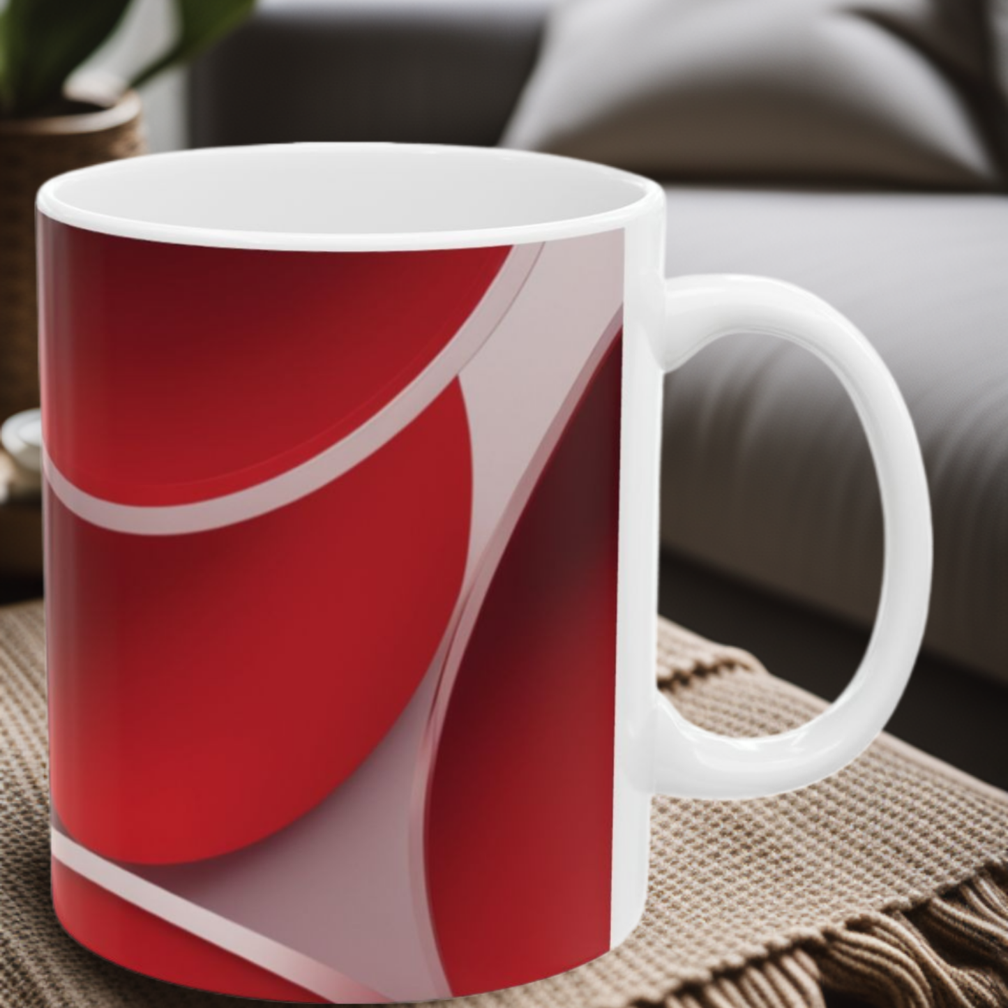 Crimson Curls 11oz Mug