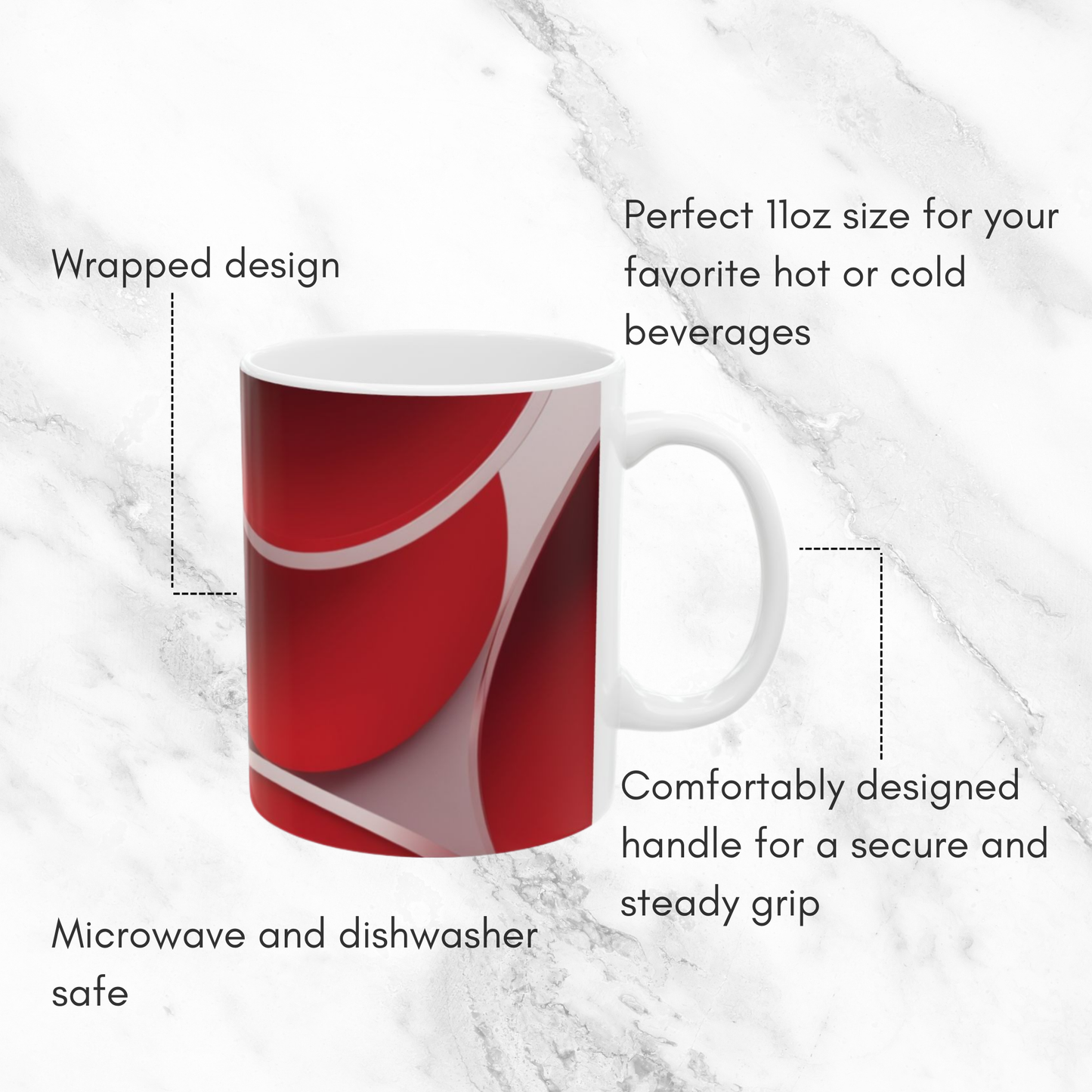 Crimson Curls 11oz Mug