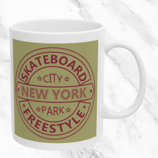 Skateboard NY 11oz Mug