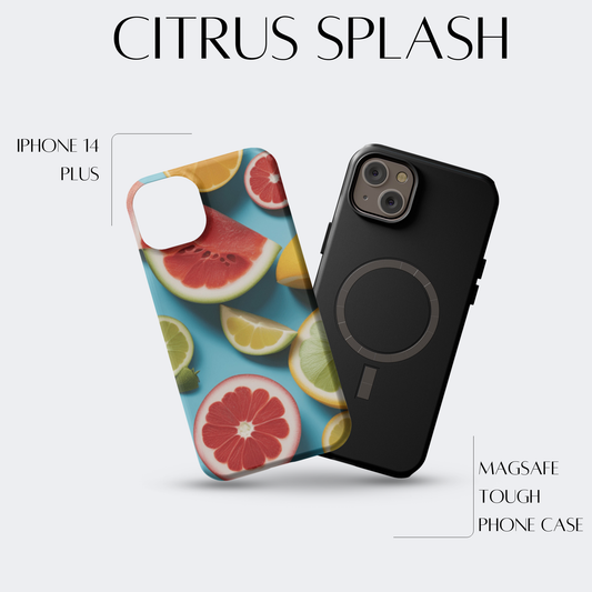Citrus Splash - iPh 14 Plus MagSafe Tough Matte Finish