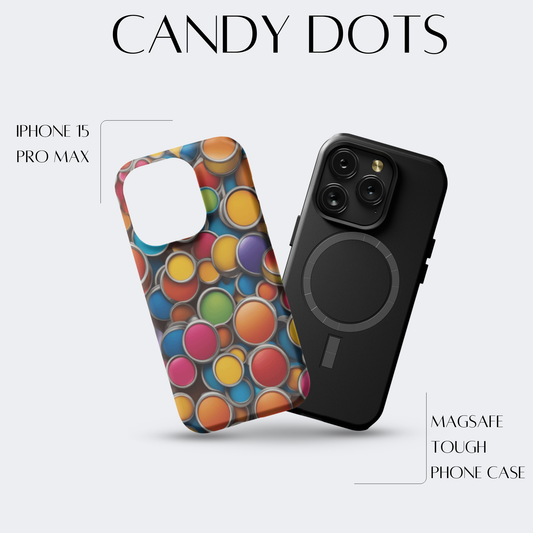 Candy Dots - iPh 15 Pro Max MagSafe Tough Matte Finish