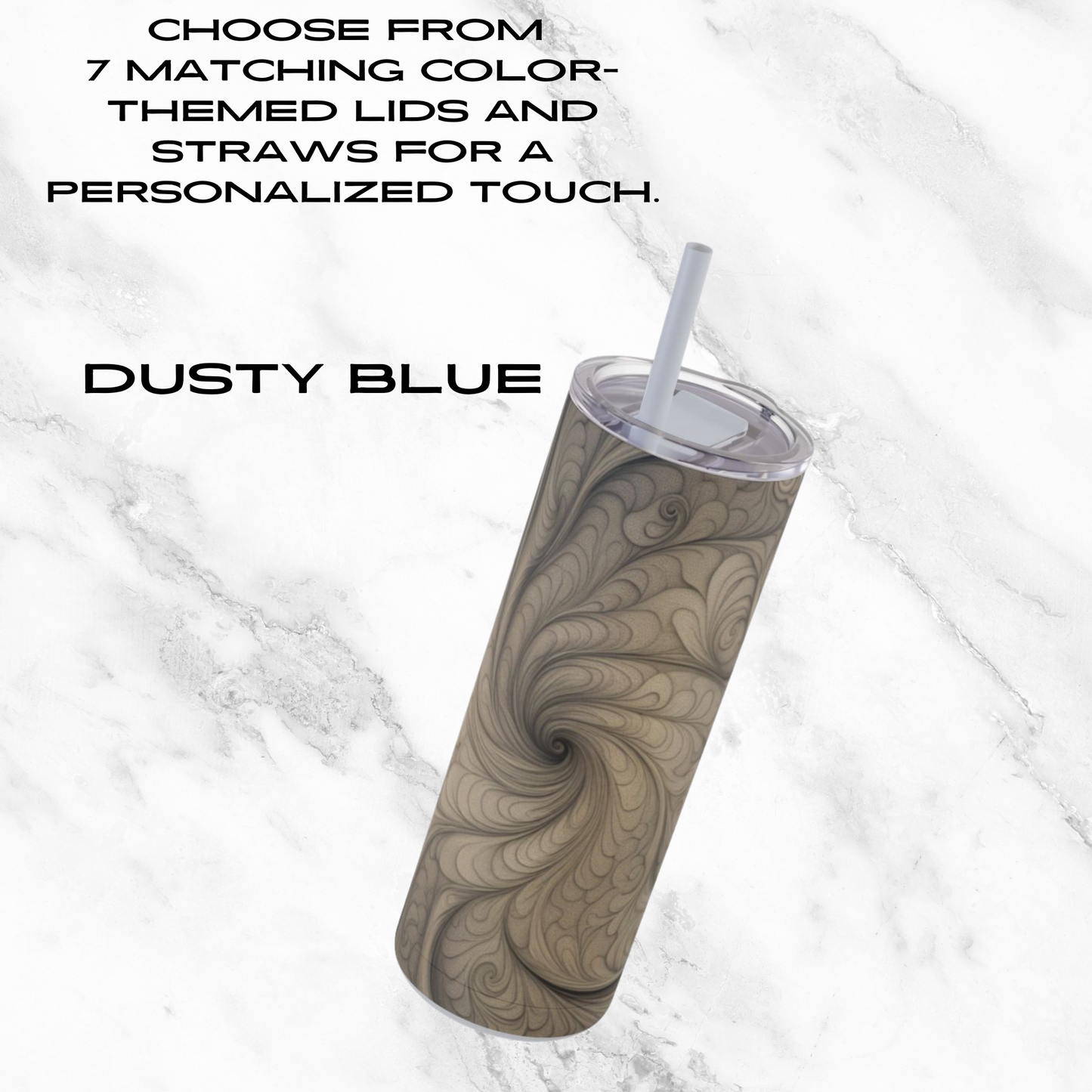Mystic Whirl 20oz Skinny Tumbler - With Straw