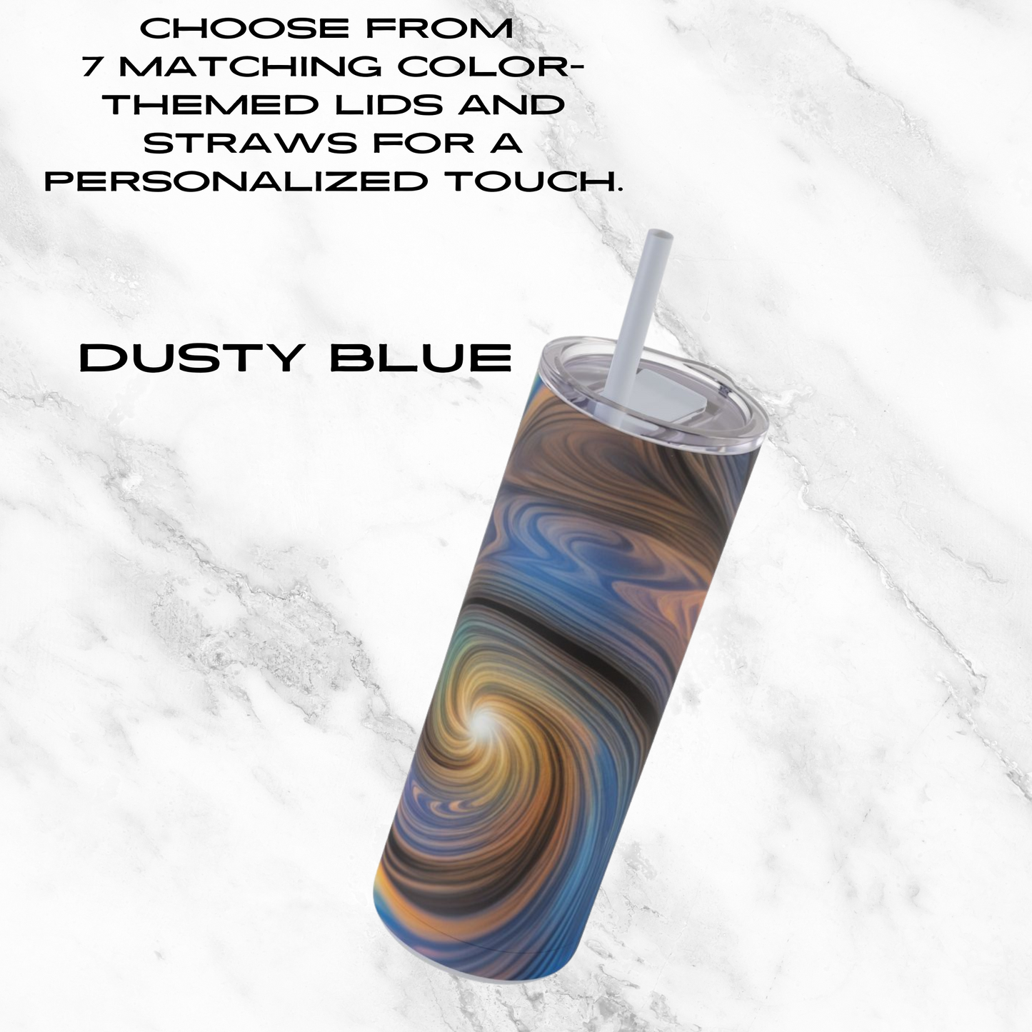Galactic Glow 20oz Skinny Tumbler - With Straw