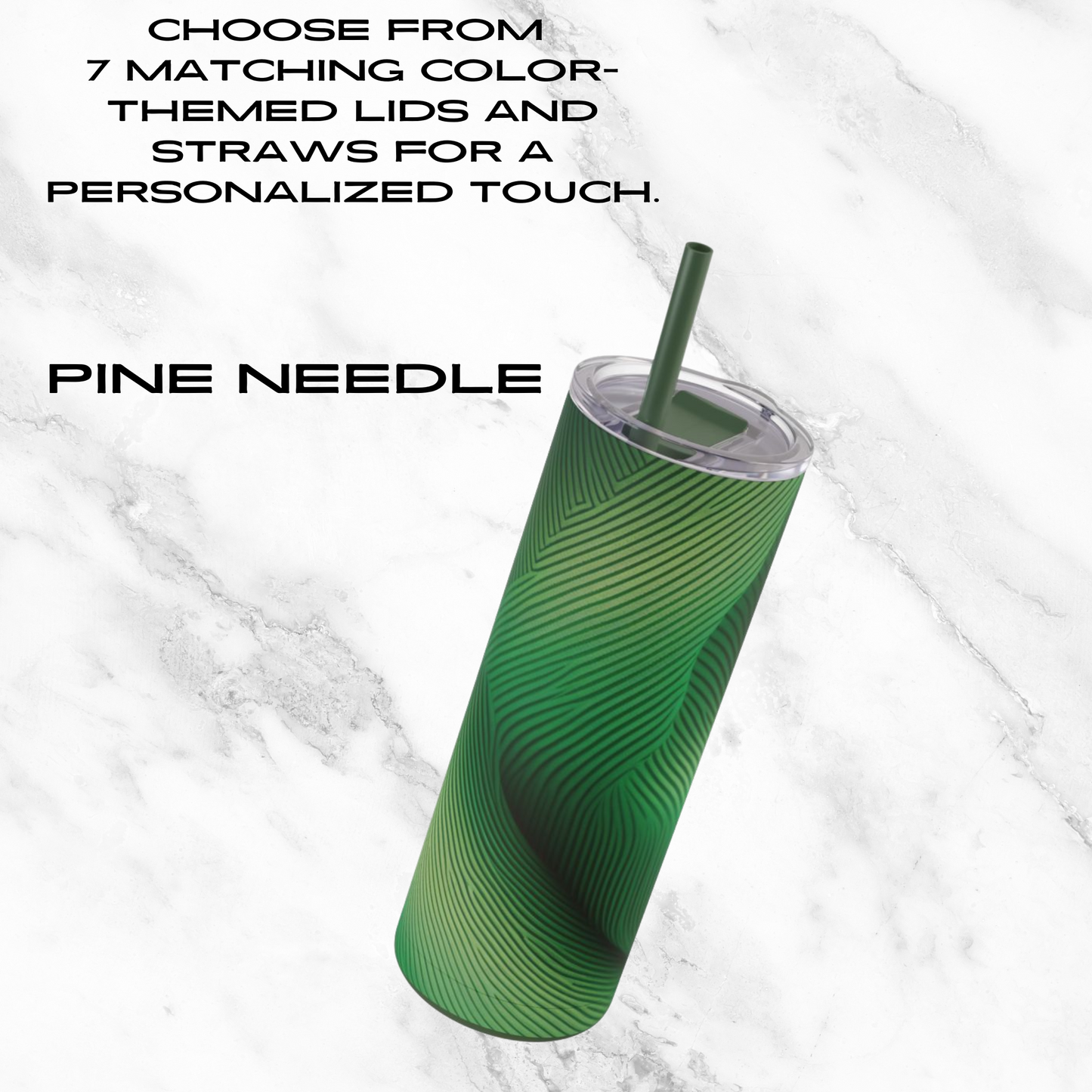 Emerald Gaze 20oz Skinny Tumbler - With Straw