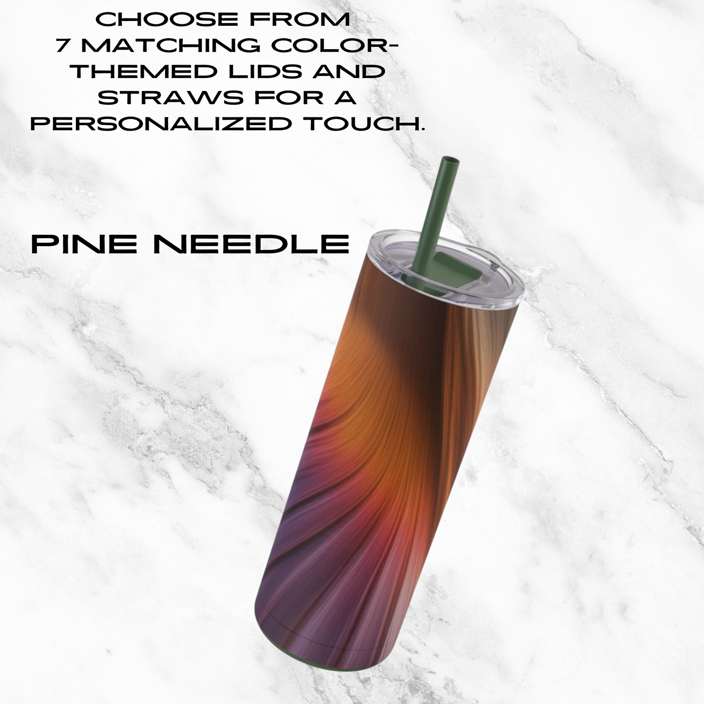 Radiant Swirl 20oz Skinny Tumbler - With Straw