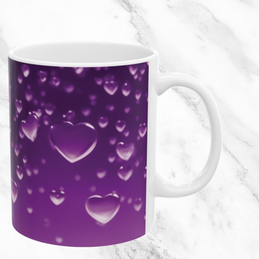 Purple Heart Shower 11oz Mug
