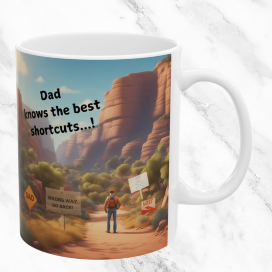 Dad Knows Best Shortcuts 11oz Mug