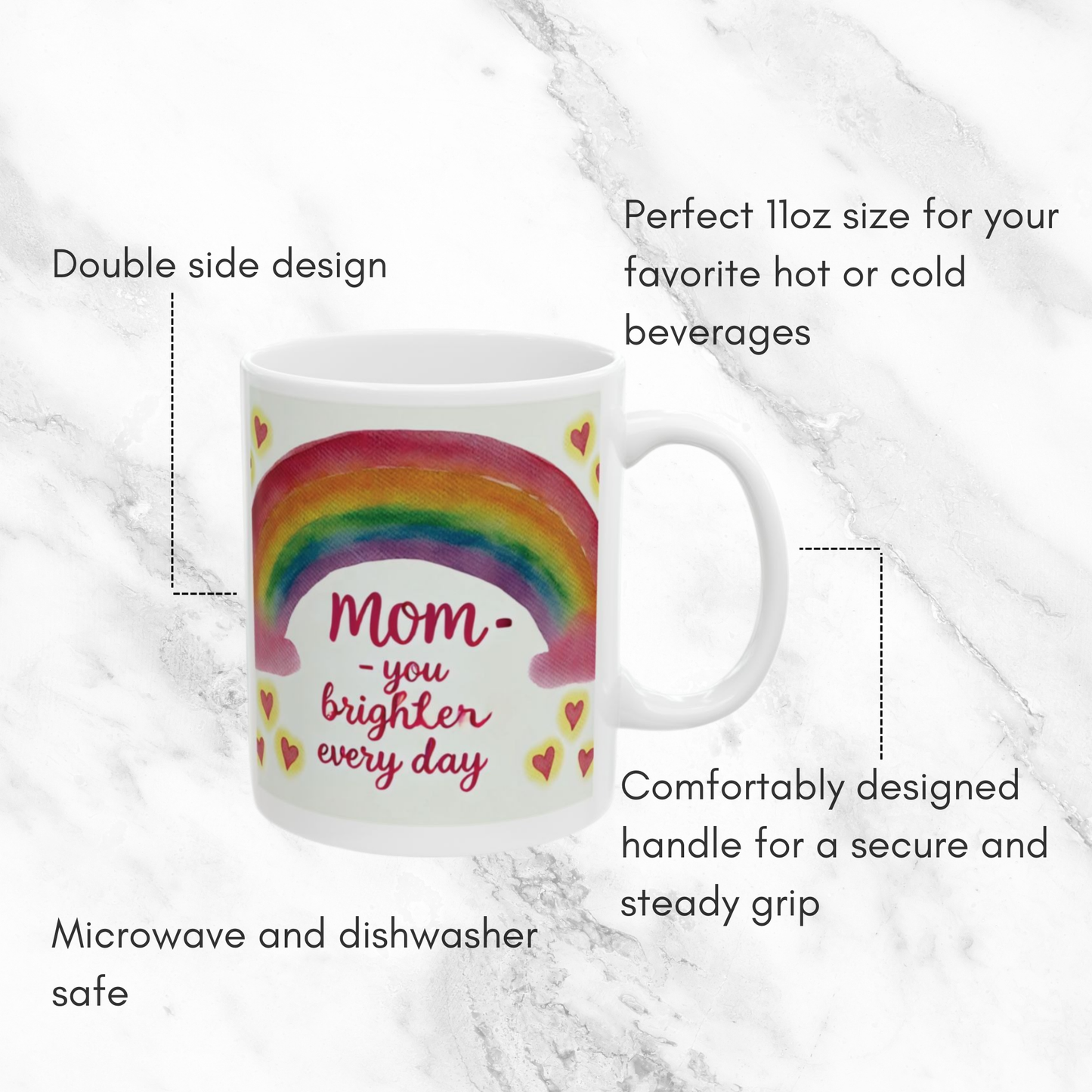 Rainbow Mom 11oz Mug