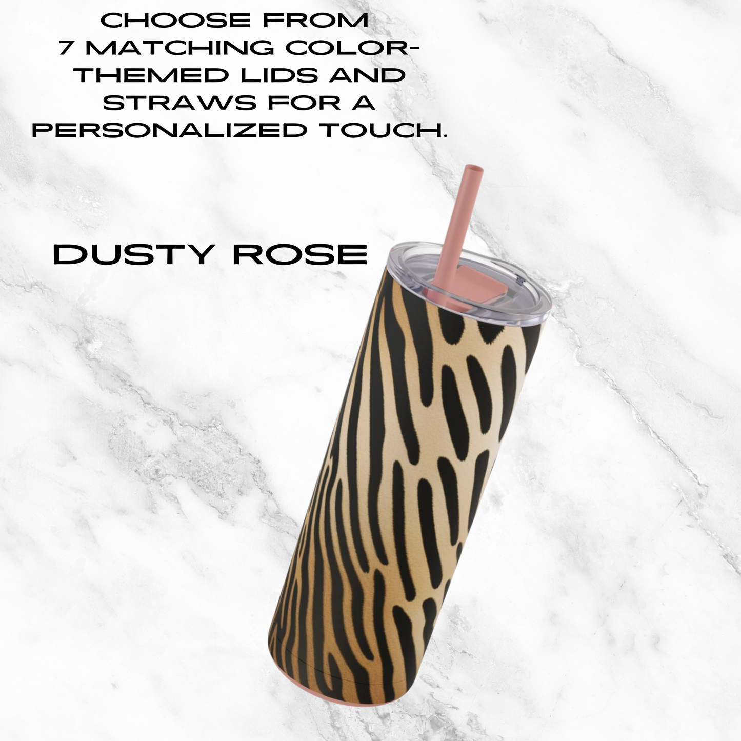 Desert Dapple 20oz Skinny Tumbler - With Straw