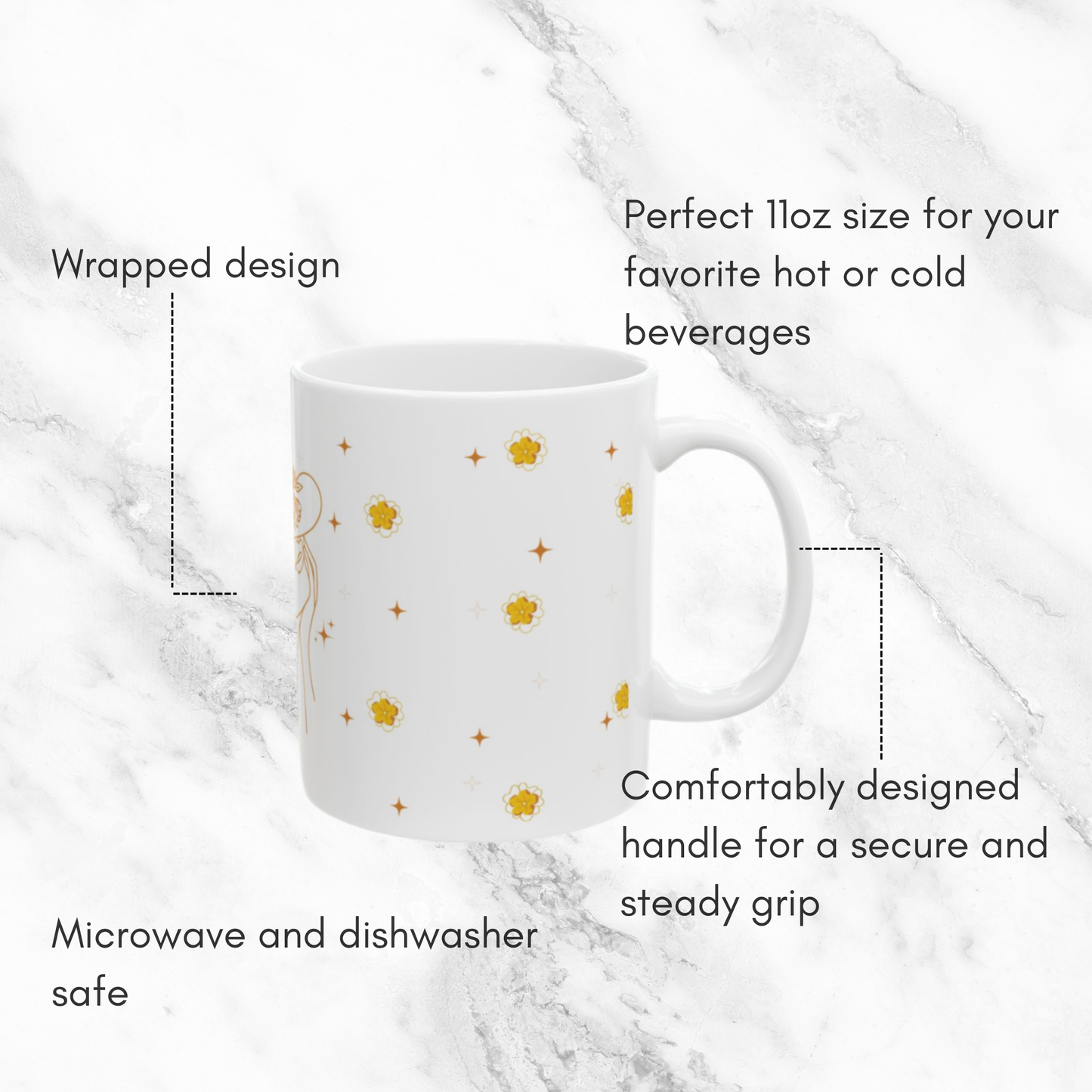 Moonlit Petals 11oz Mug