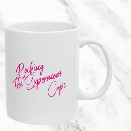 Rocking the Supermom Cap 11oz Mug