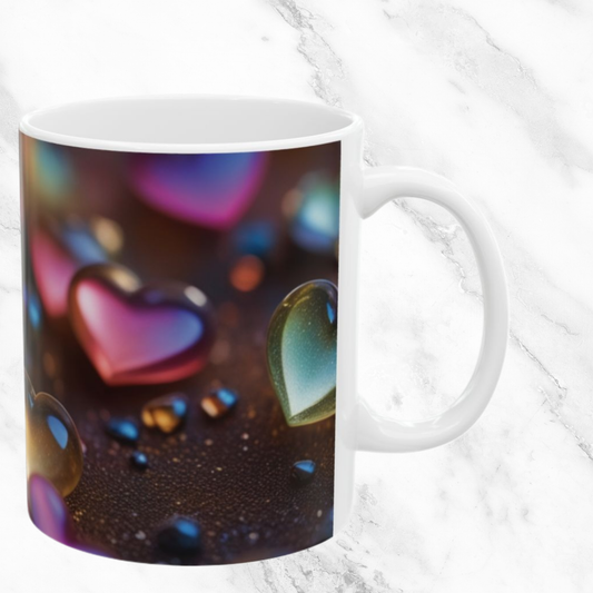 Rainbow Heartbeat 11oz Mug