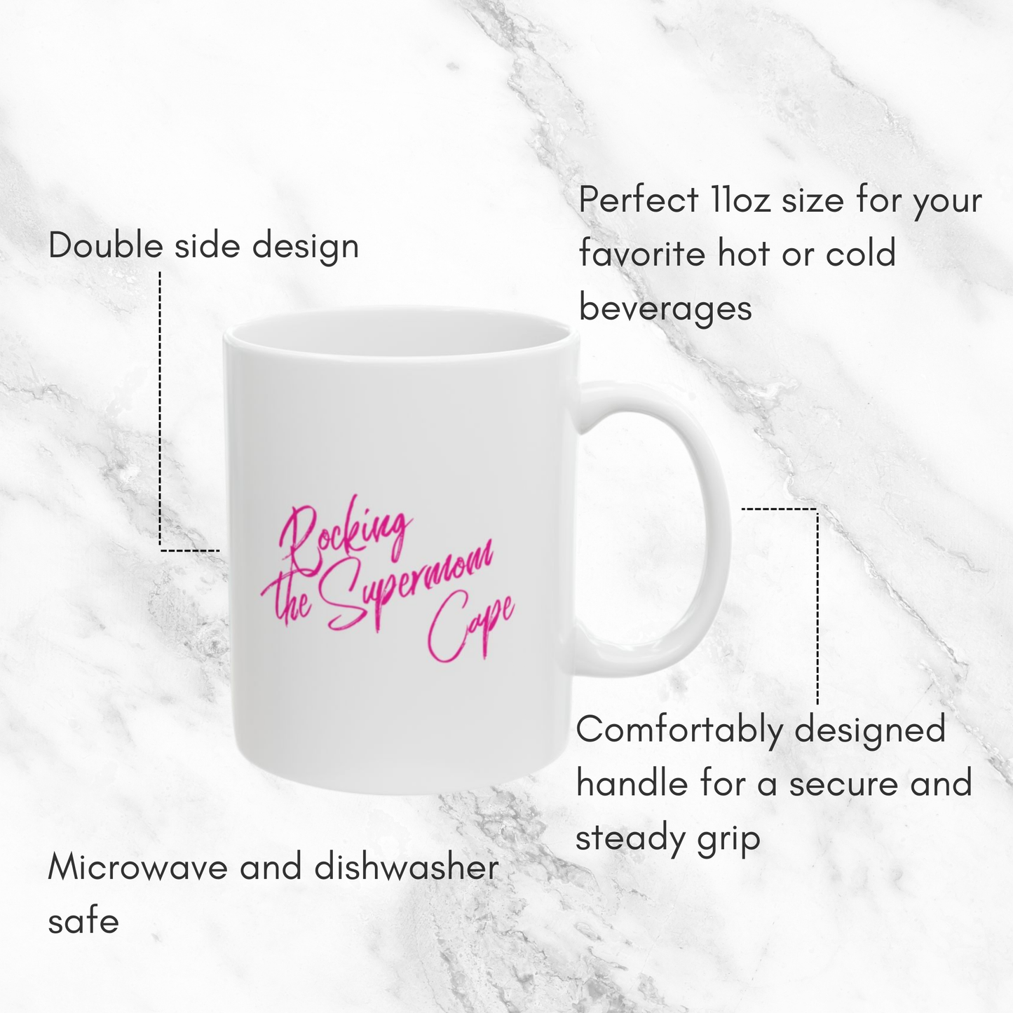 Rocking the Supermom Cap 11oz Mug