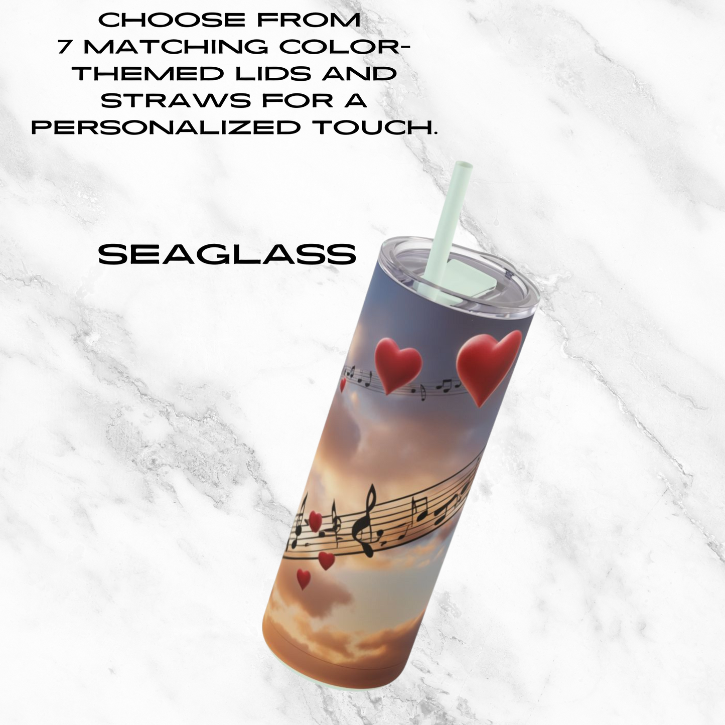 Symphony in the Sky 20oz Skinny Tumbler - With Straw