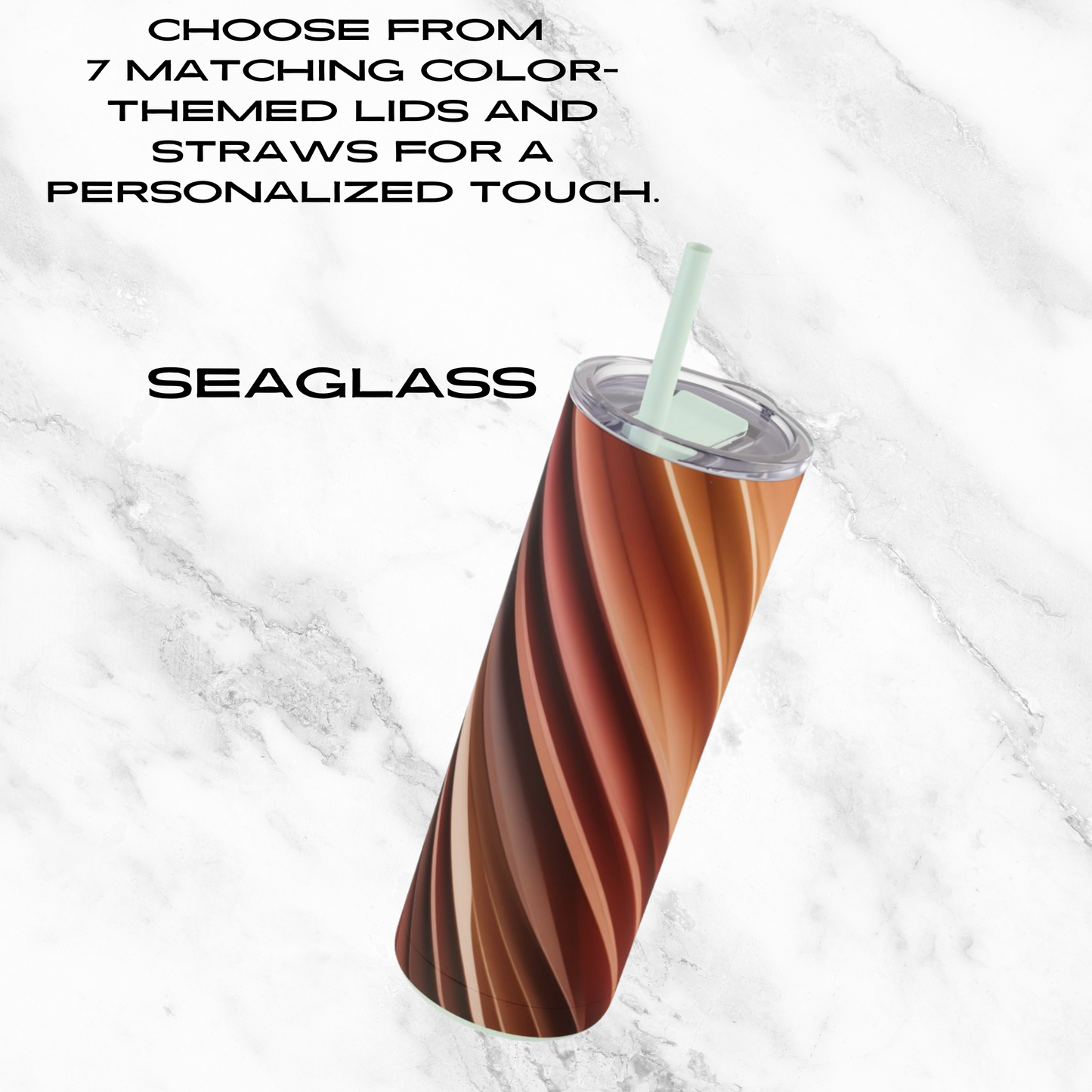 Copper Fold 20oz Skinny Tumbler - With Straw