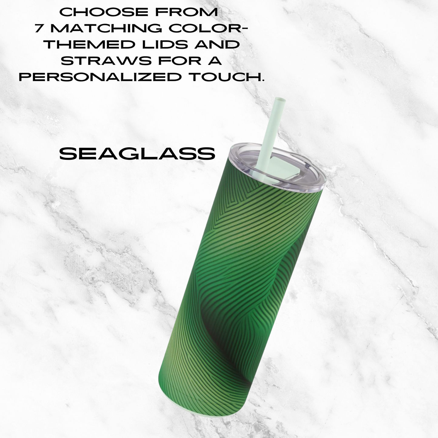 Emerald Gaze 20oz Skinny Tumbler - With Straw